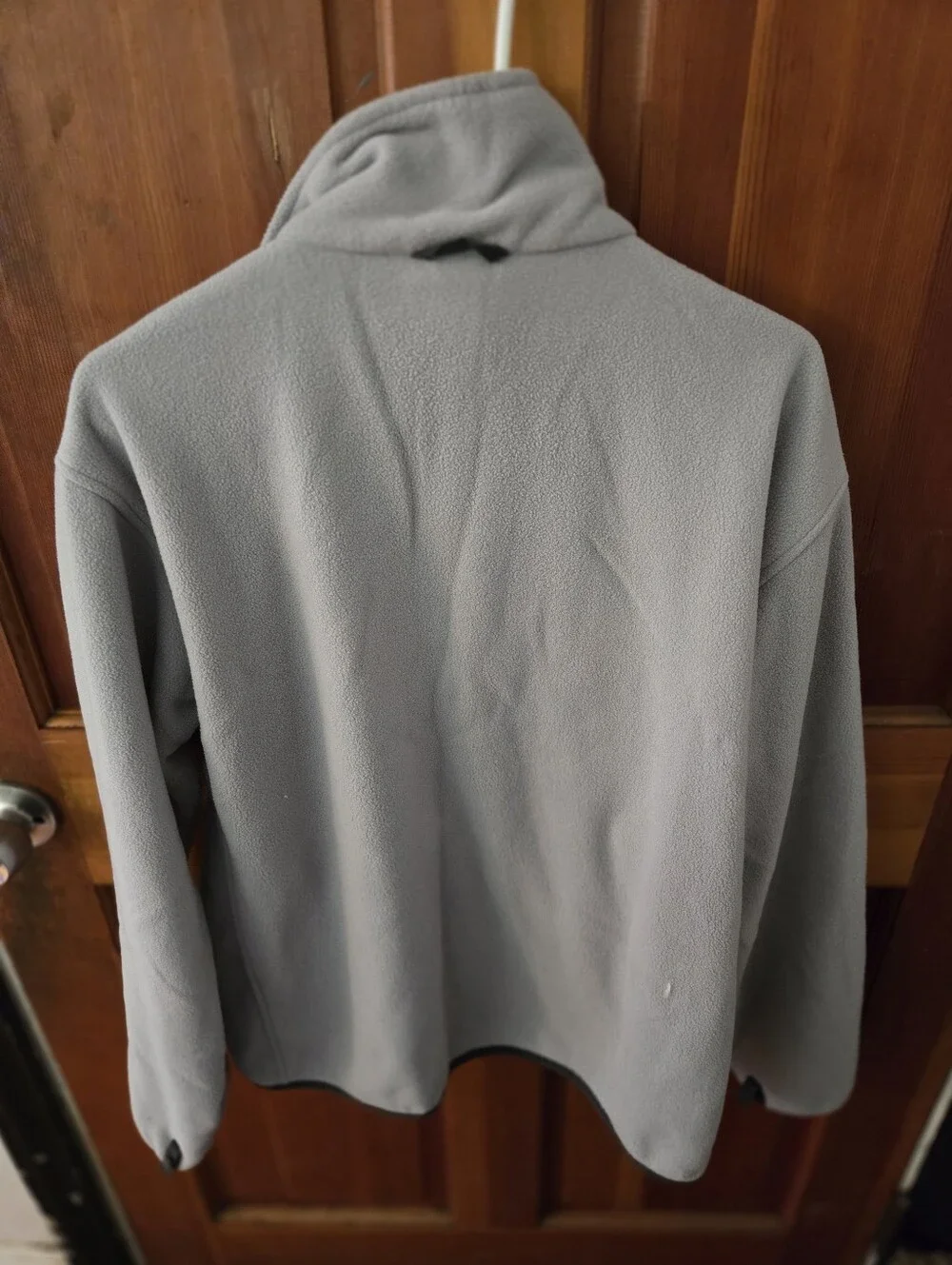 The North Face Light Gray Full‑Zip Fleece Jacket